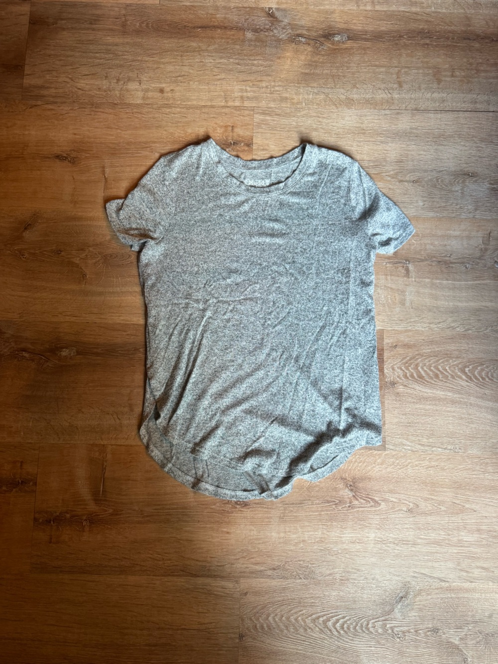 Heather Gray Short Sleeve Crewneck Top